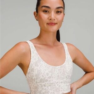Lululemon Align Reversible Bra Women’s 8 Cheetah Camo Antique White